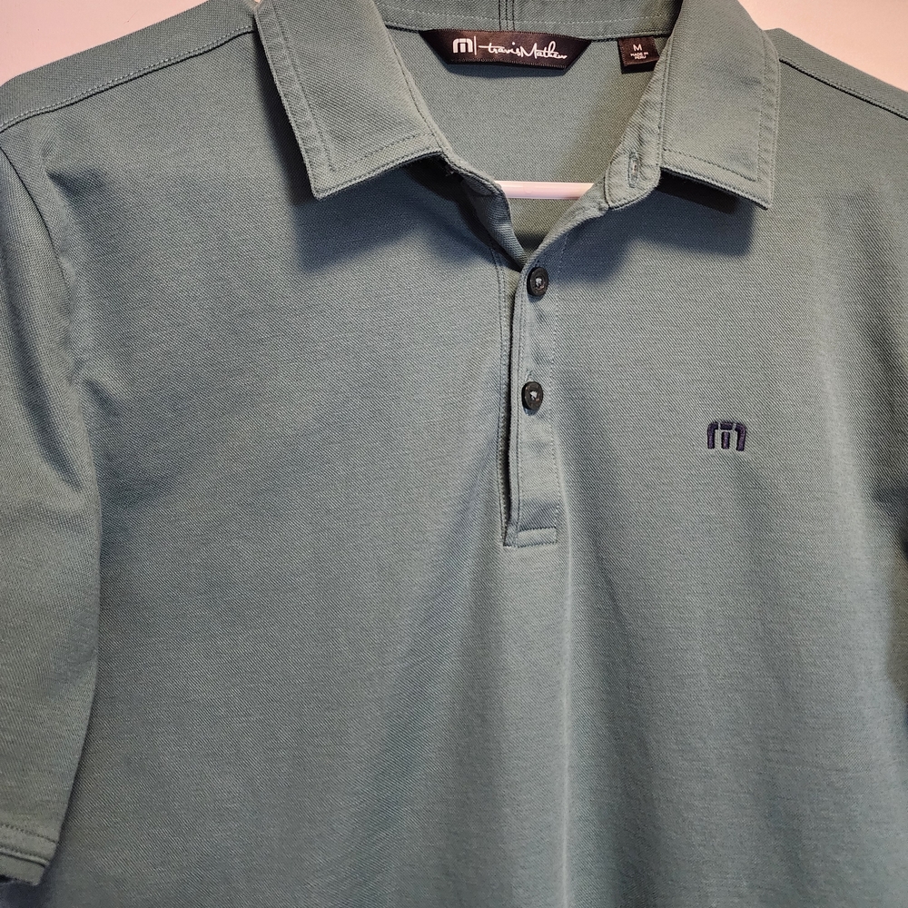 Men's Teal Polo Shirt by Travis Mathew